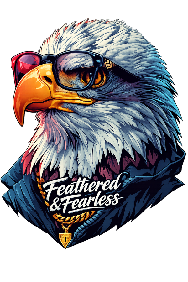eagle feathered fearless card