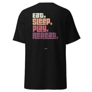 Statement Wear eat sleep play repeat gaming classic tee