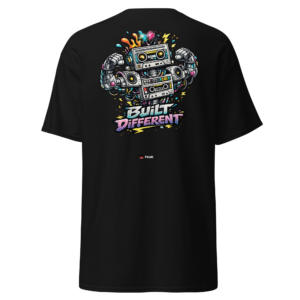 robot built different classic tee