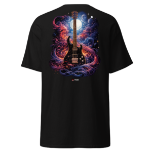 Statement Wear cosmic guitar music t shirt