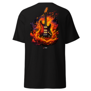 Statement Wear firestorm electric guitar music t shirt