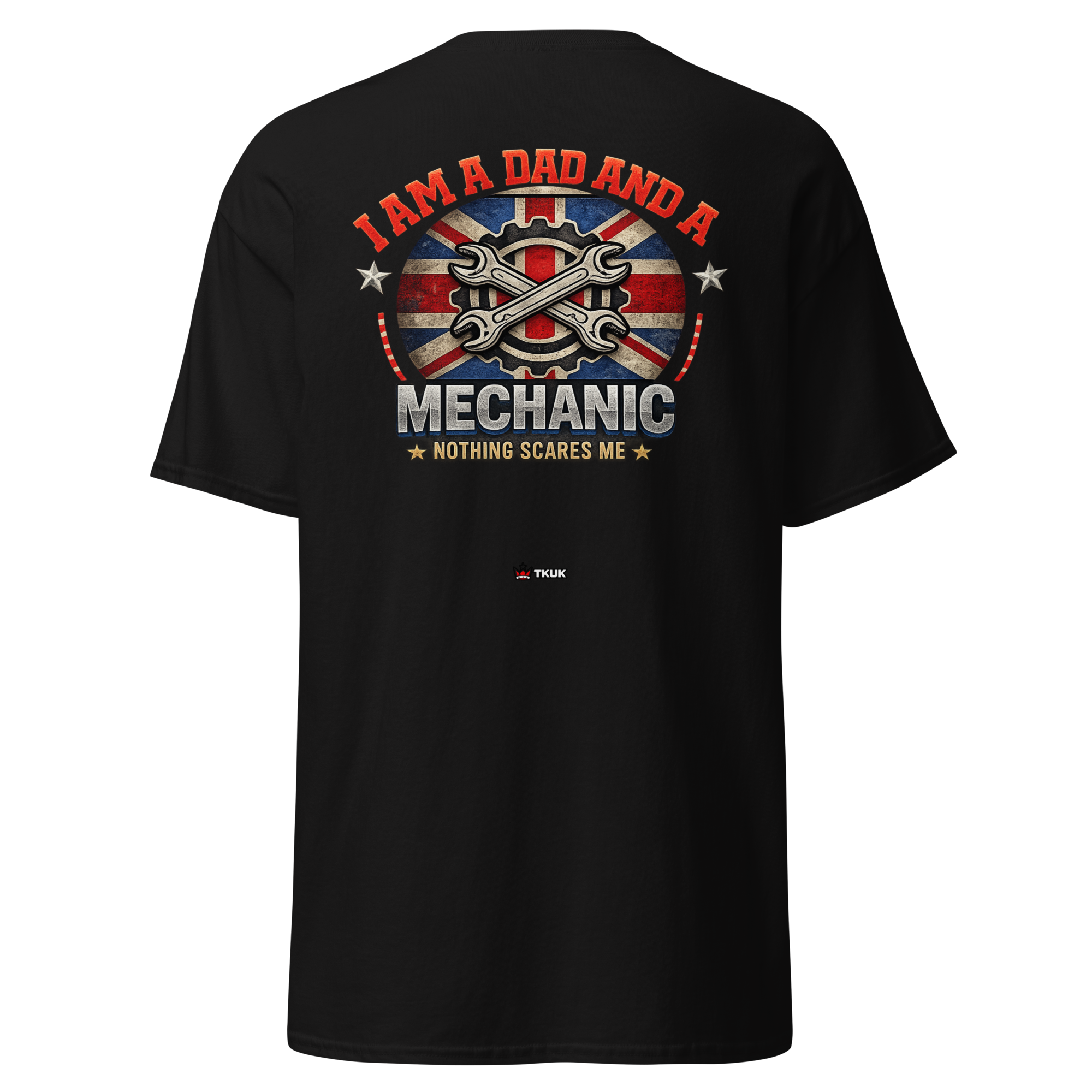 dad mechanic nothing scares me t shirt