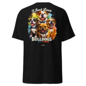 Animal Prints i just love bulldogs dog t shirt