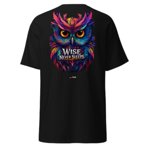 Animal Prints wise never sleeps owl t shirt