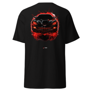 Cars & Motorsport redline black sports car t shirt