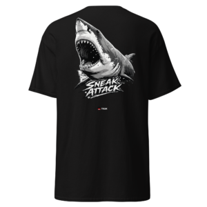 Animal Prints sneak attack shark t shirt