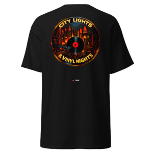 Statement Wear city lights & vinyl nights t shirt
