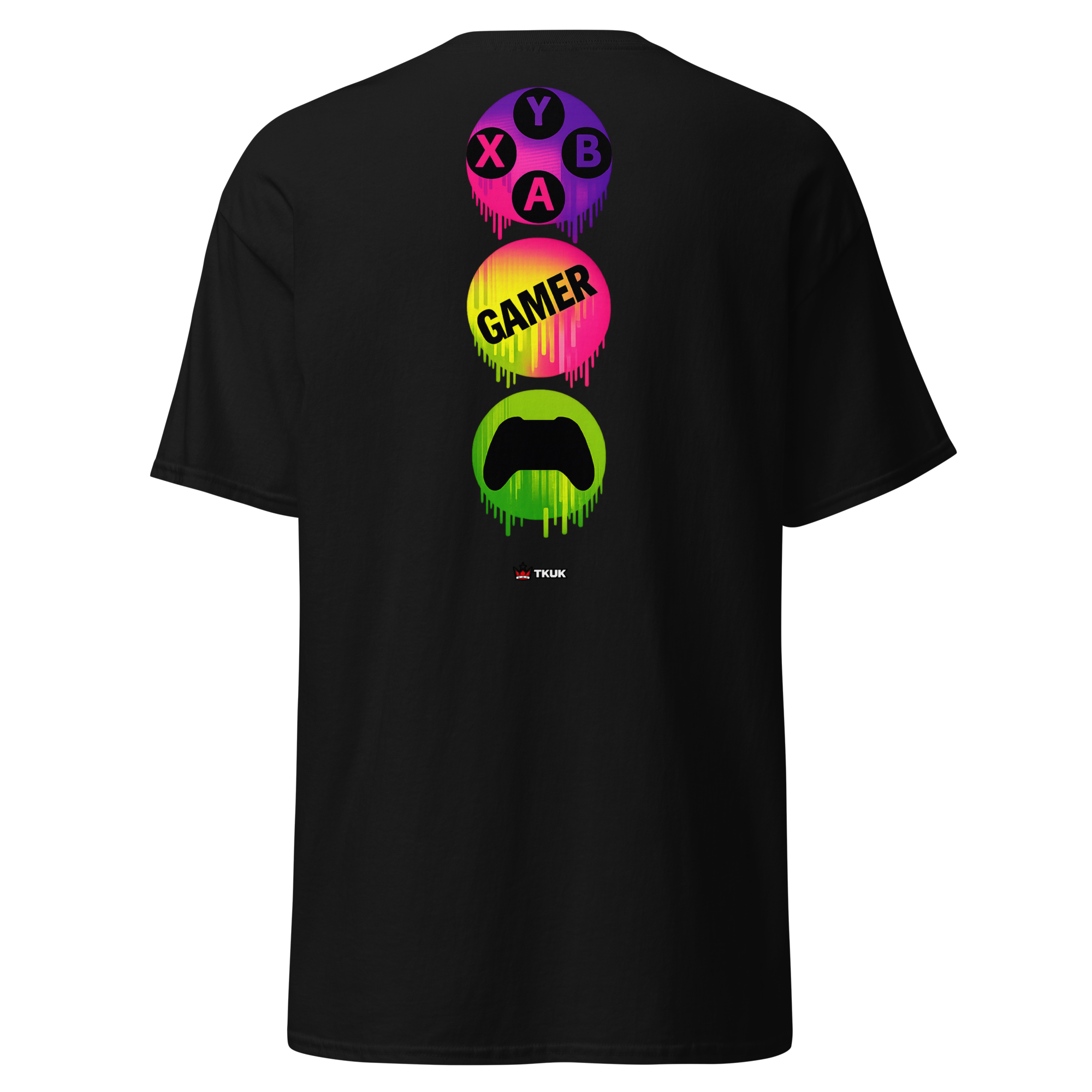 gamer neon controller t shirt