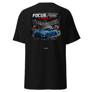 Cars & Motorsport focus rs mk3 blue performance car t shirt