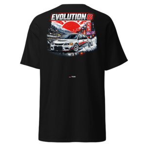 Cars & Motorsport evolution 8 japanese rally car t shirt