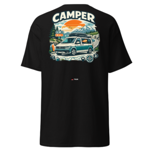 Cars & Motorsport camper van mountain adventure t shirt