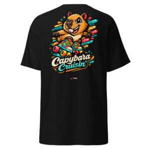 capybara cruisin’ roller skates t shirt