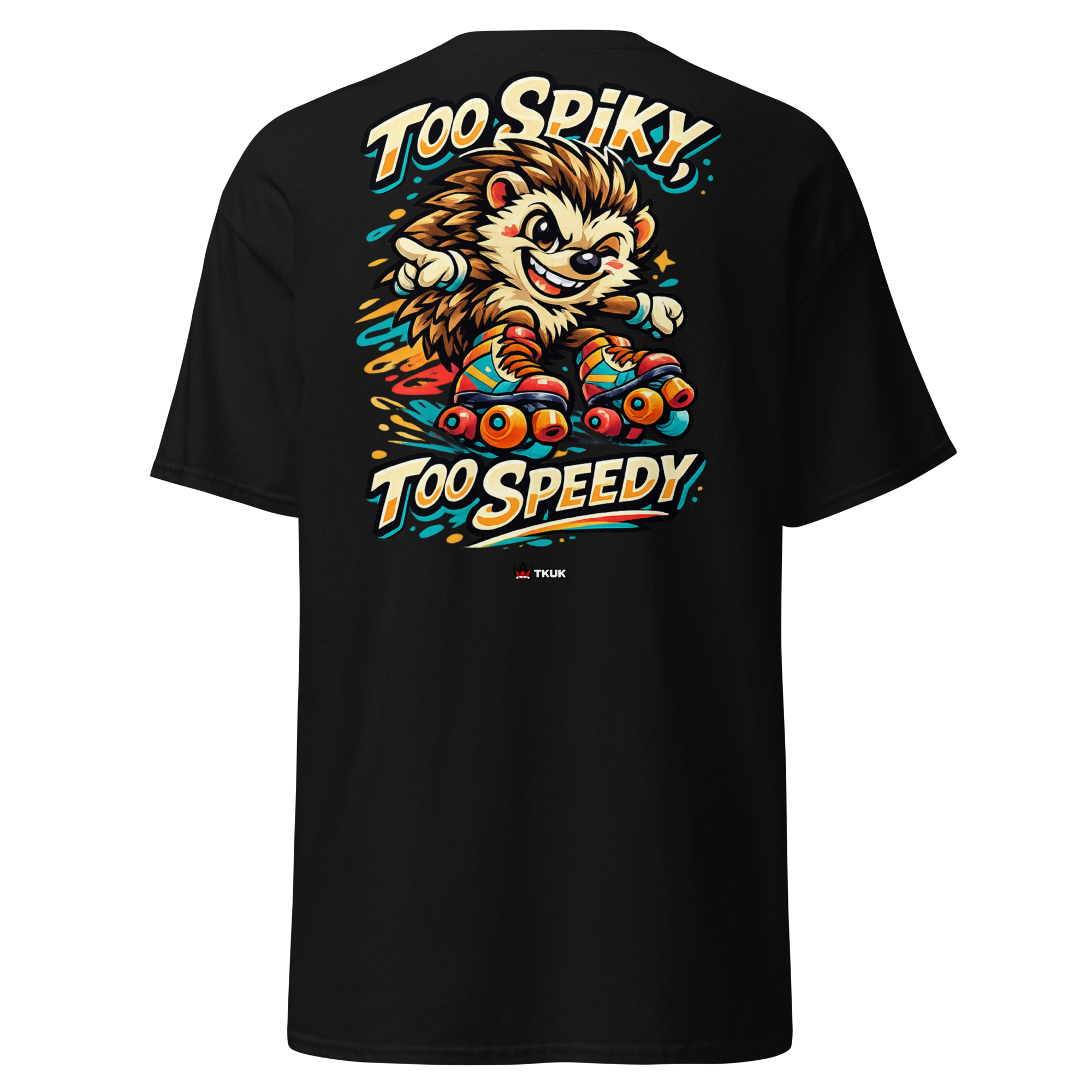 too spiky too speedy hedgehog skates t shirt