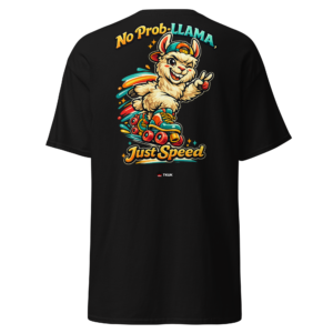 no prob llama just speed llama skates t shirt