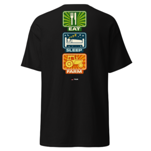 Country & Farming eat sleep farm t shirt