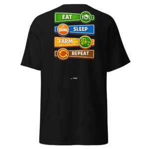 Country & Farming eat sleep farm repeat farming t shirt