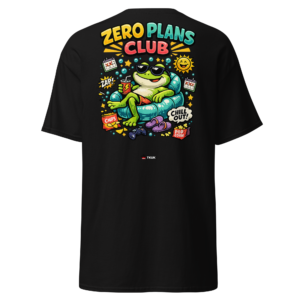 zero plans club frog t shirt