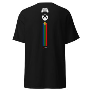 Statement Wear gaming controller colour streak t shirt