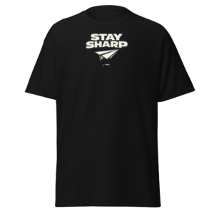 Clean Cut stay sharp minimalist t shirt