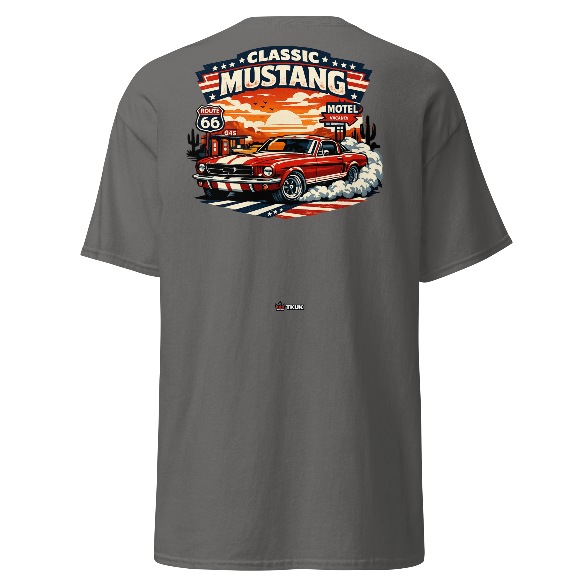 classic mustang route 66 car t shirt classic mustang route 66 car t shirt