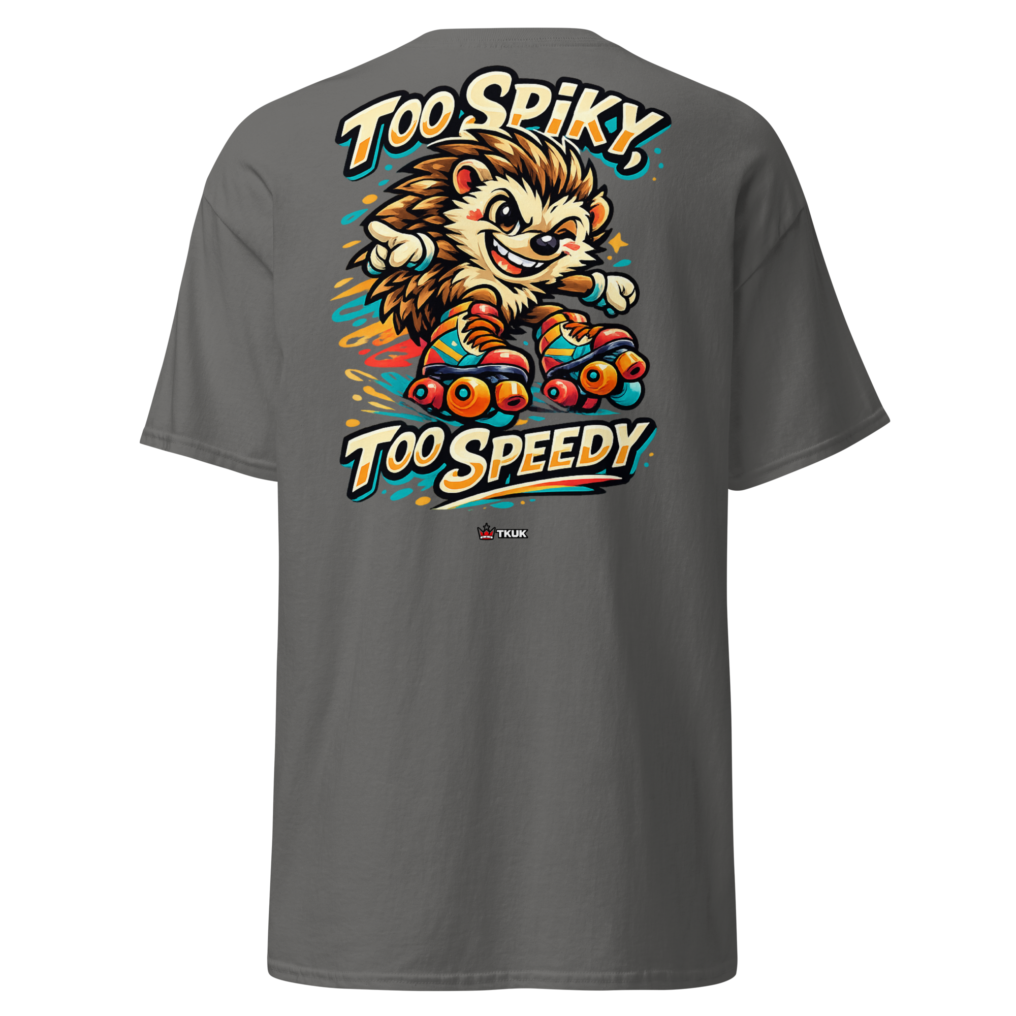 too spiky too speedy hedgehog skates t shirt