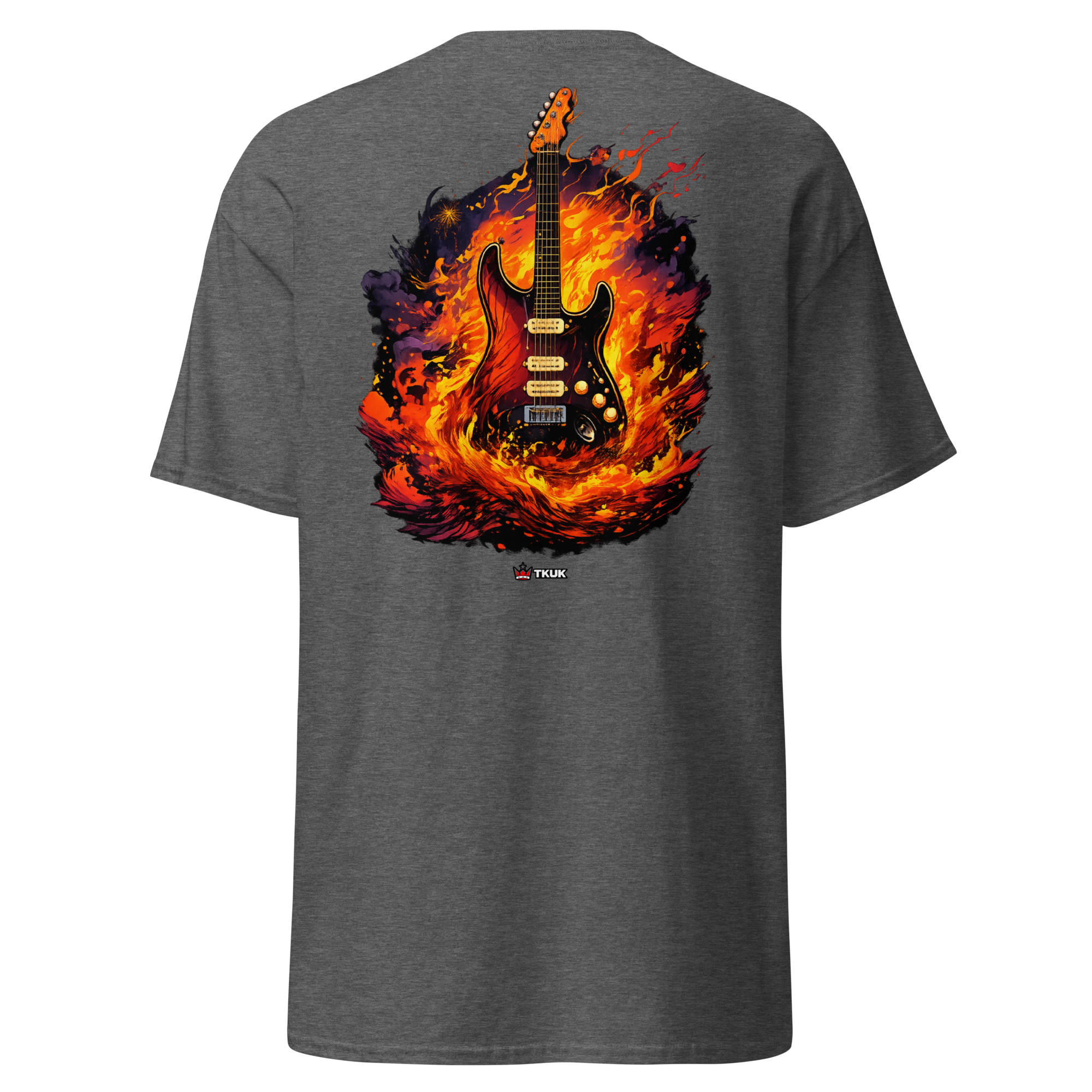 firestorm electric guitar music t shirt