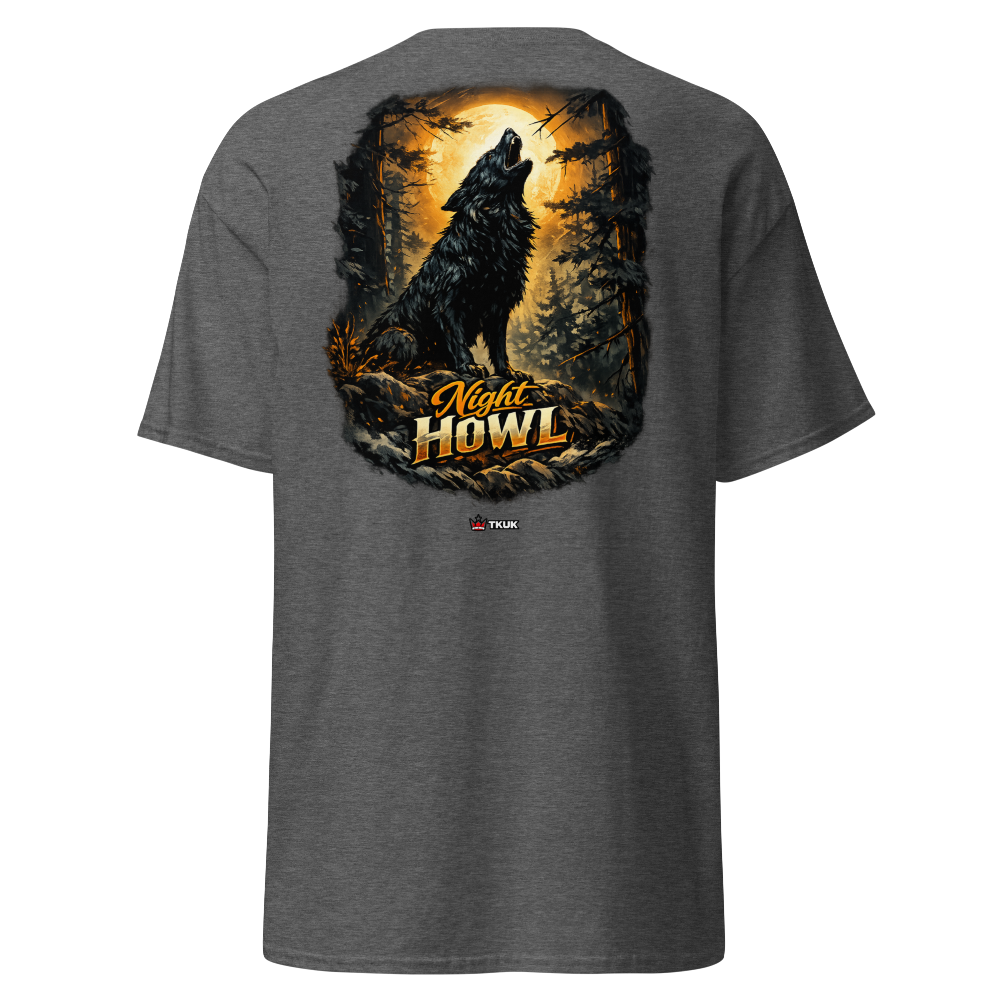 night howl wolf moon t shirt