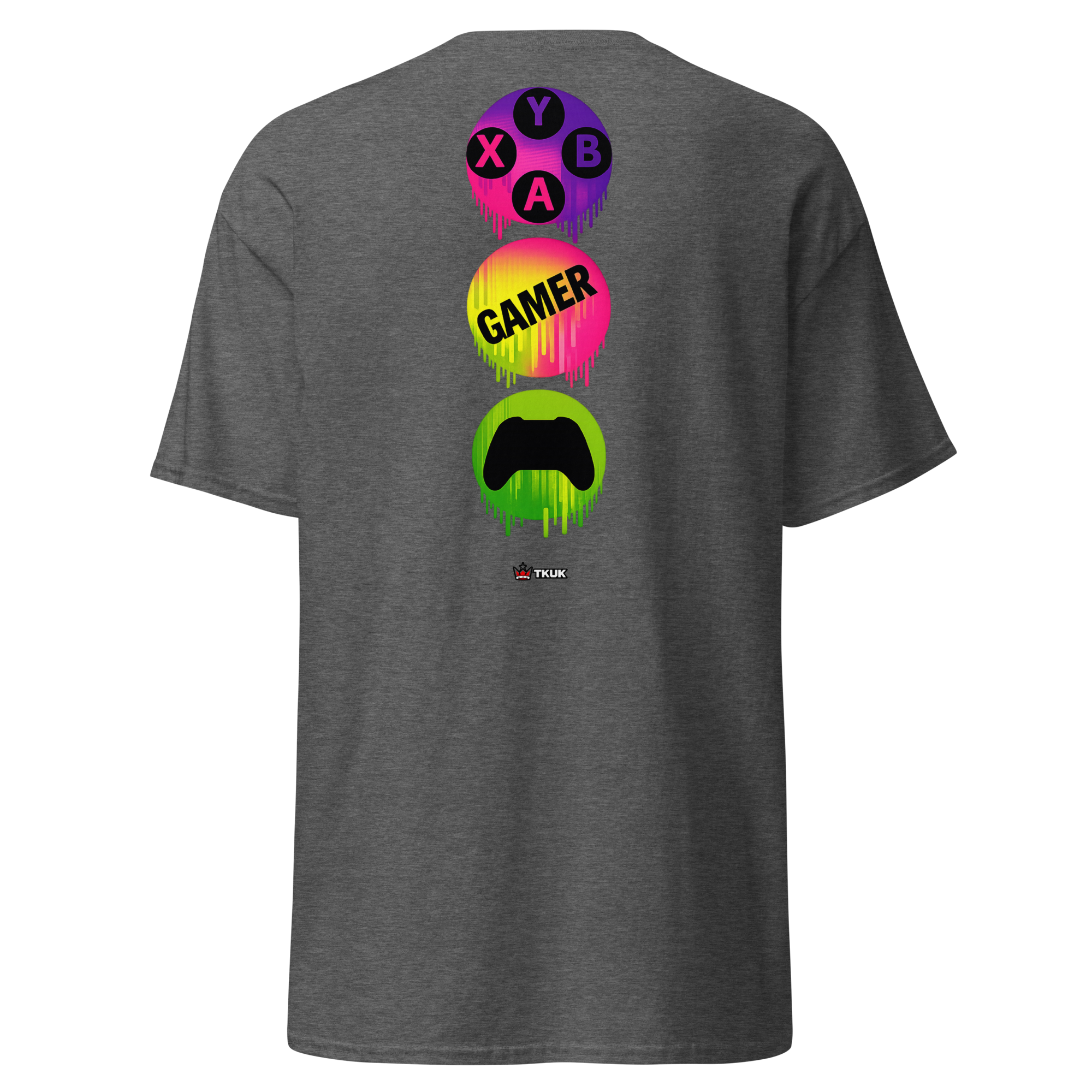 gamer neon controller t shirt