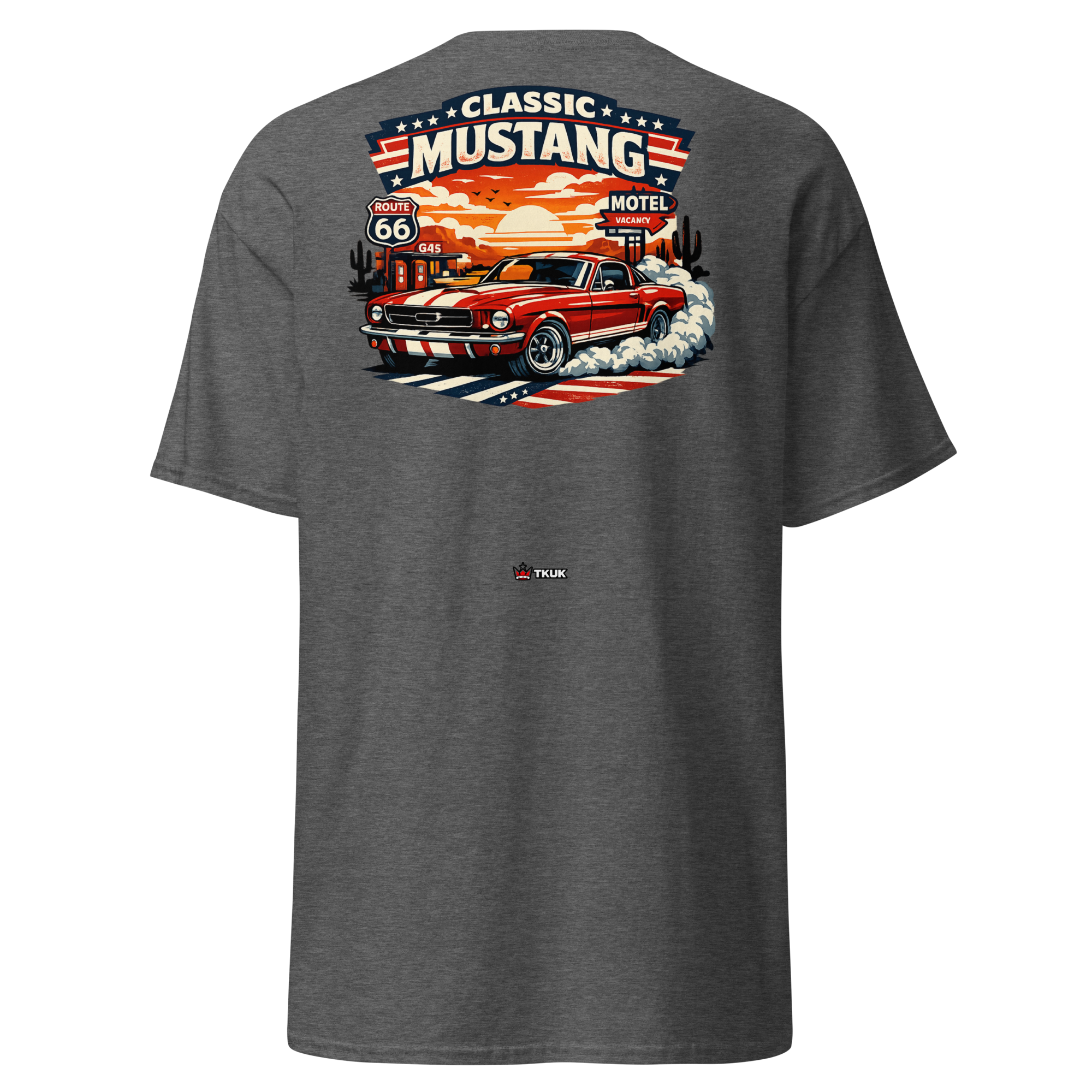 classic mustang route 66 car t shirt classic mustang route 66 car t shirt