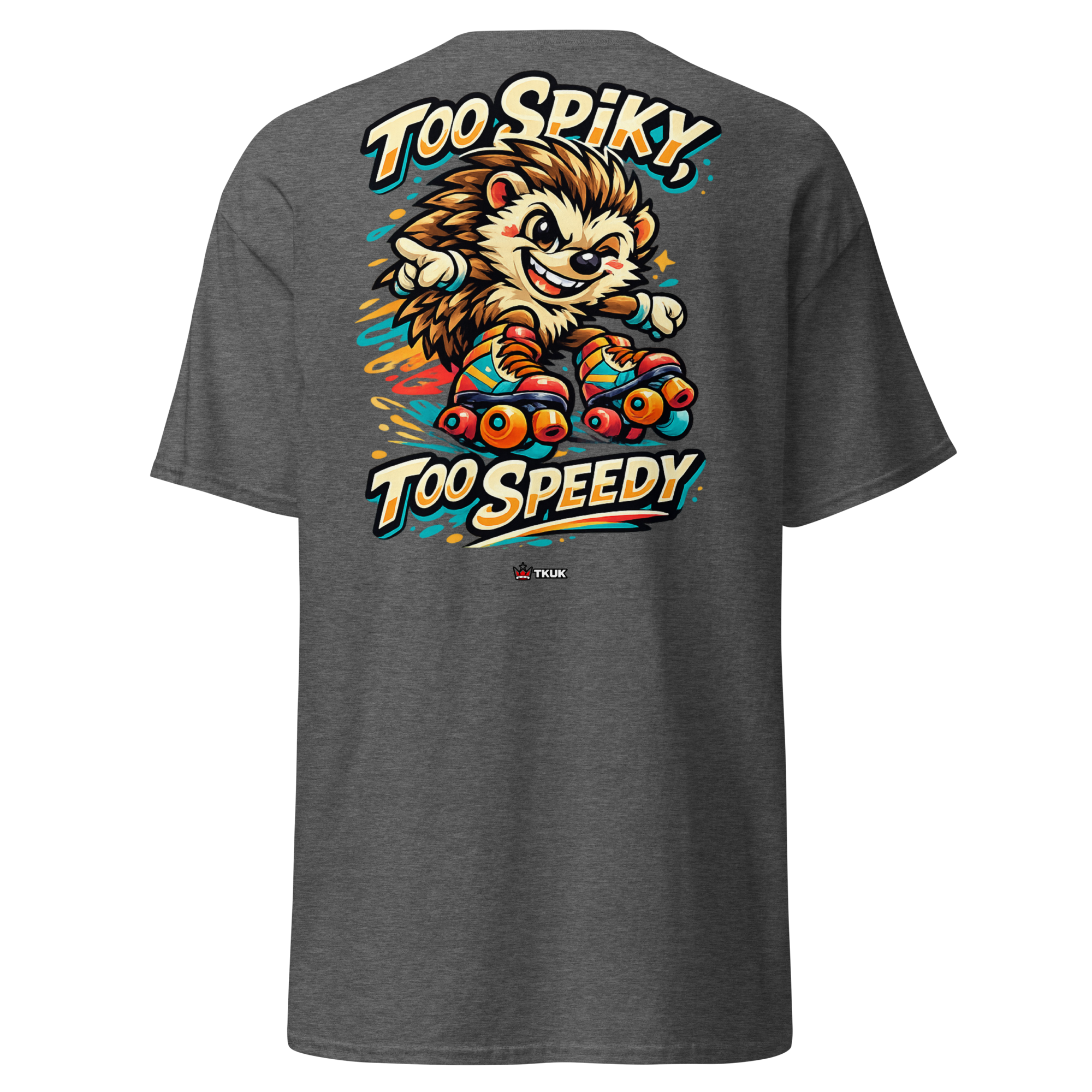too spiky too speedy hedgehog skates t shirt
