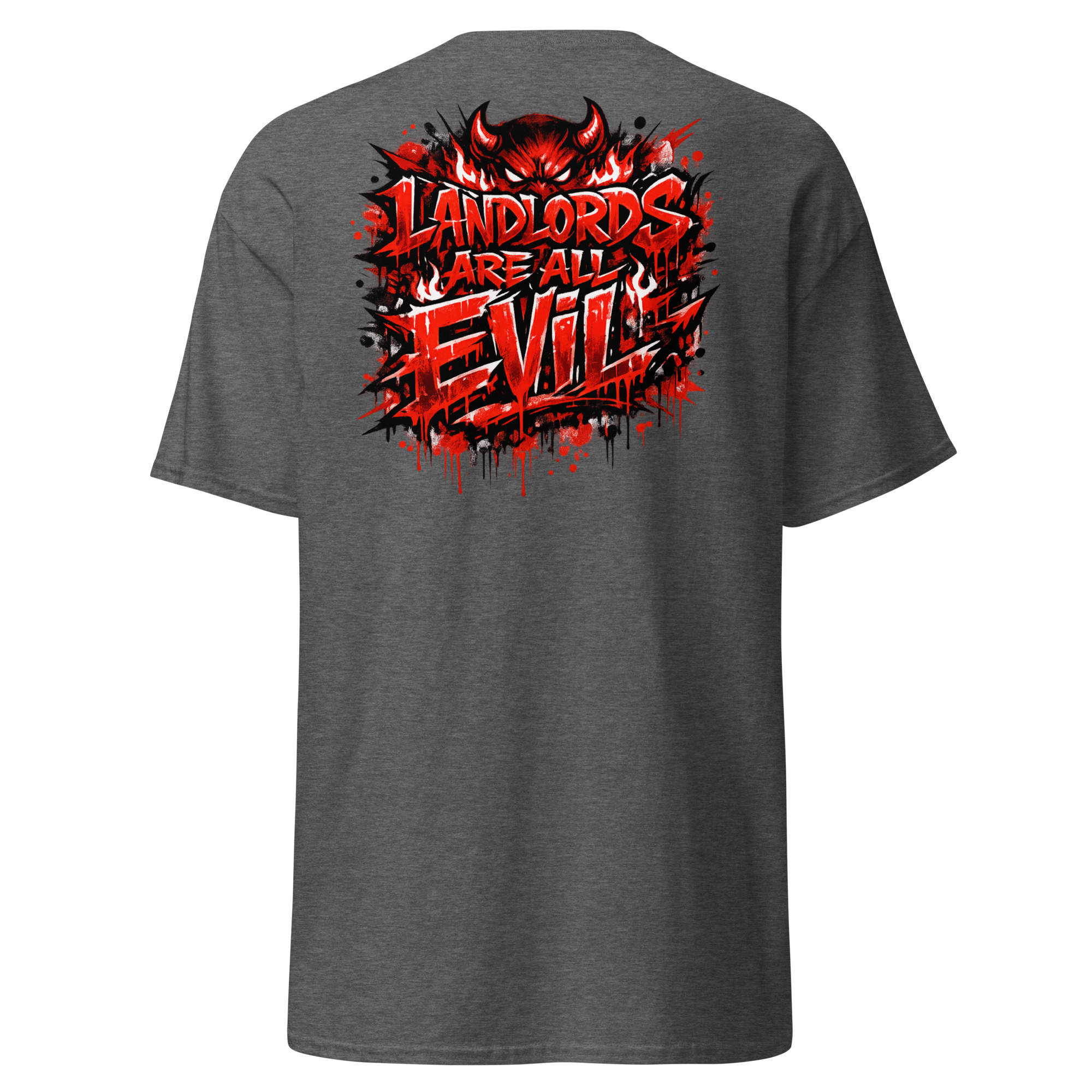 Landlords Are Evil Statement T-Shirt - Image 5