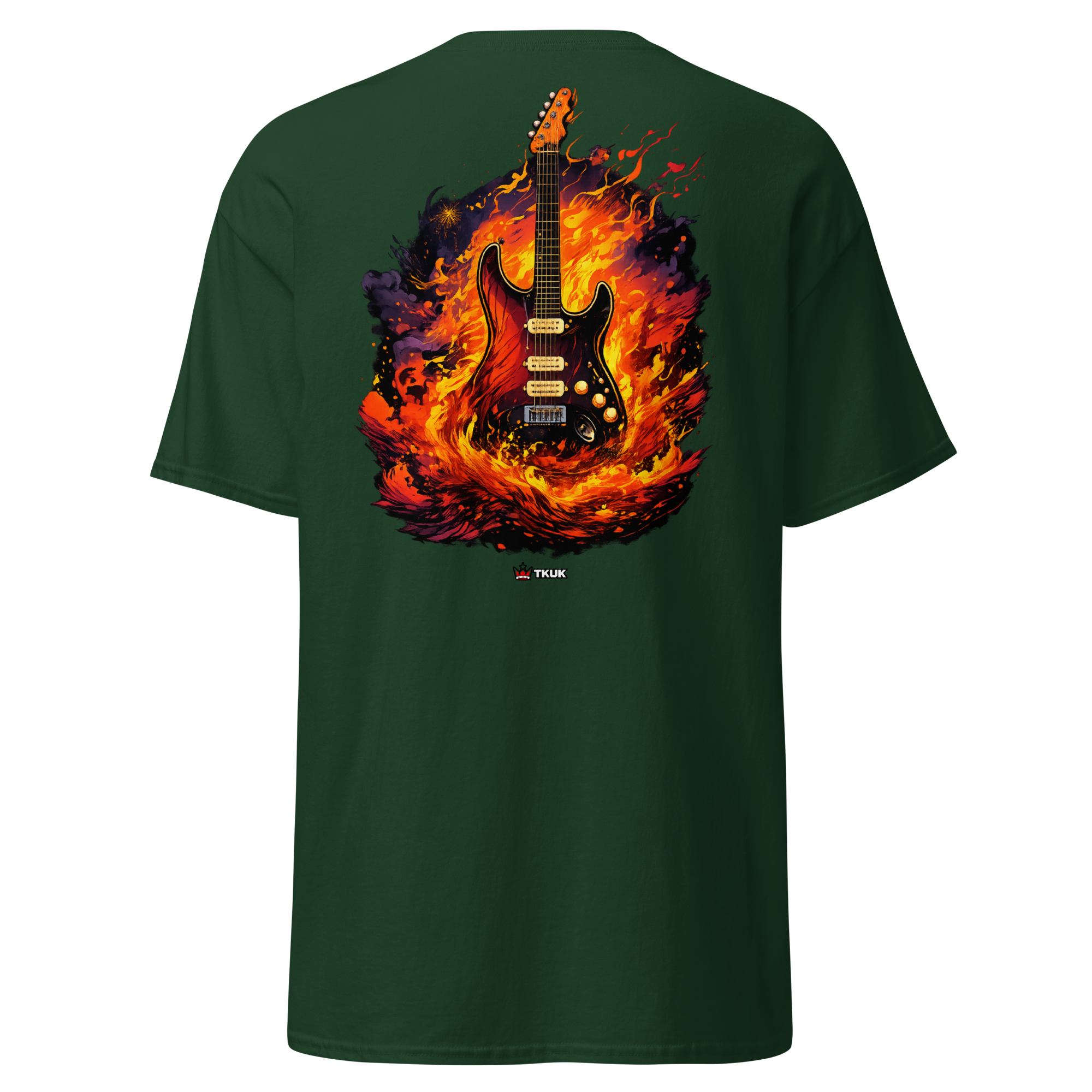 firestorm electric guitar music t shirt