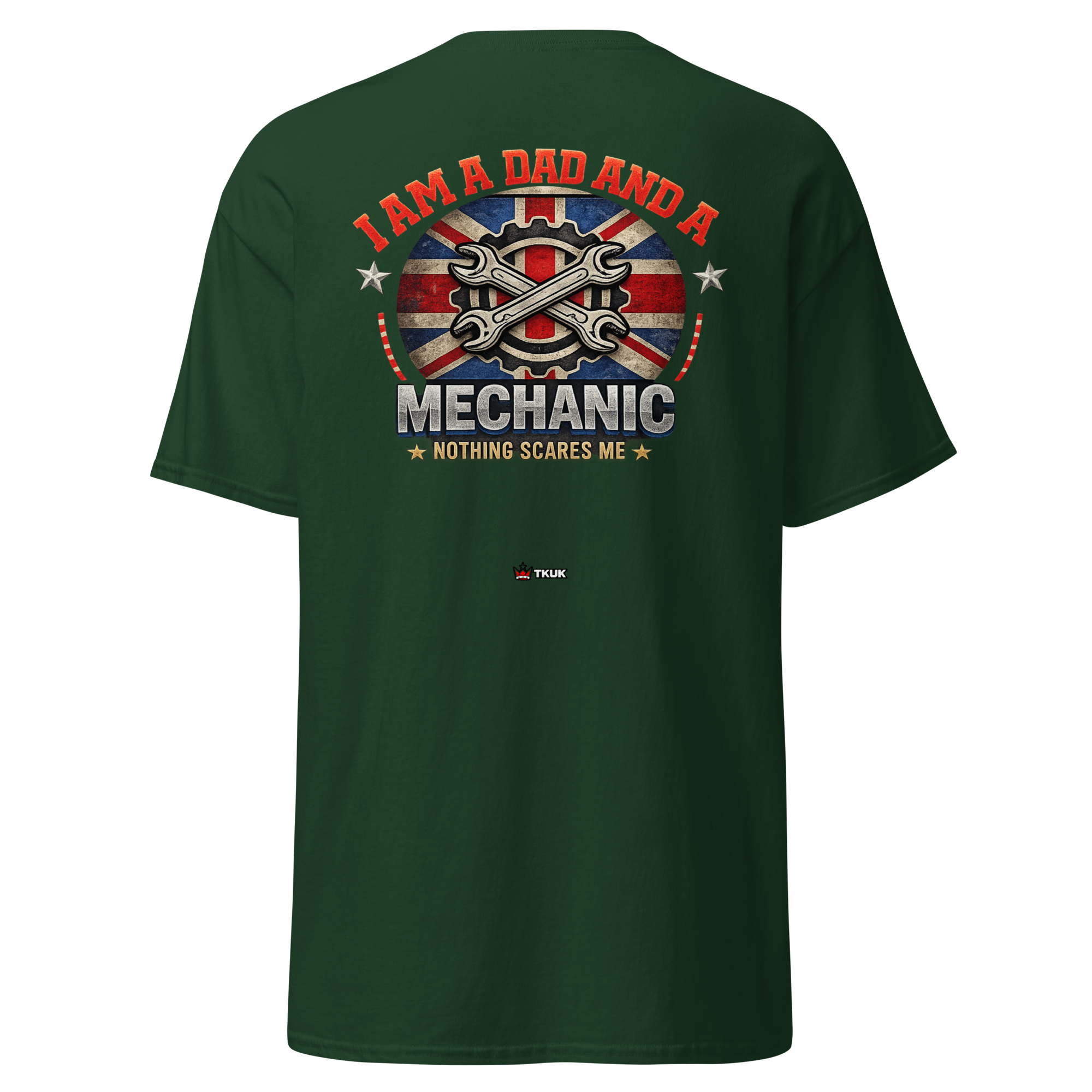 dad mechanic nothing scares me t shirt