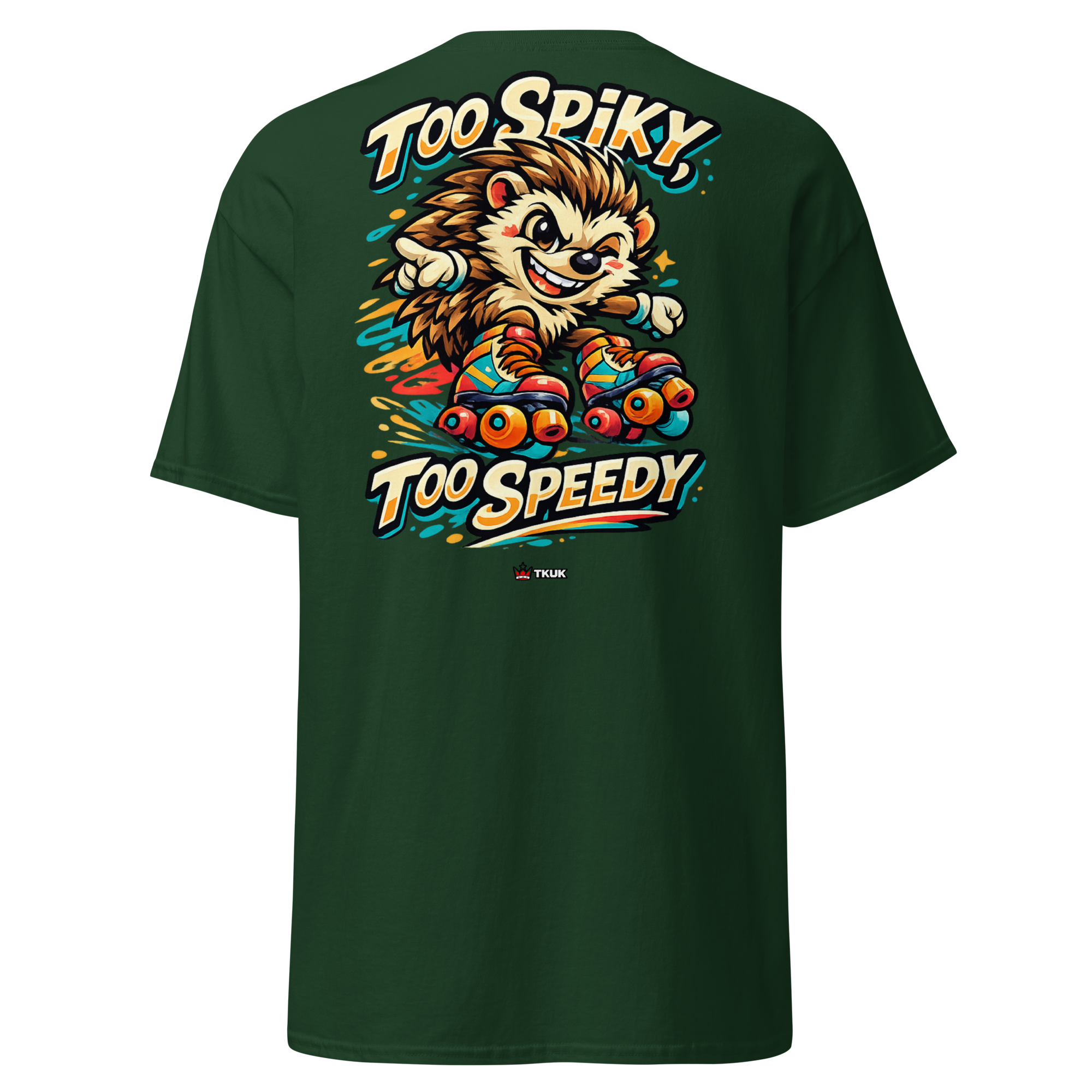 too spiky too speedy hedgehog skates t shirt