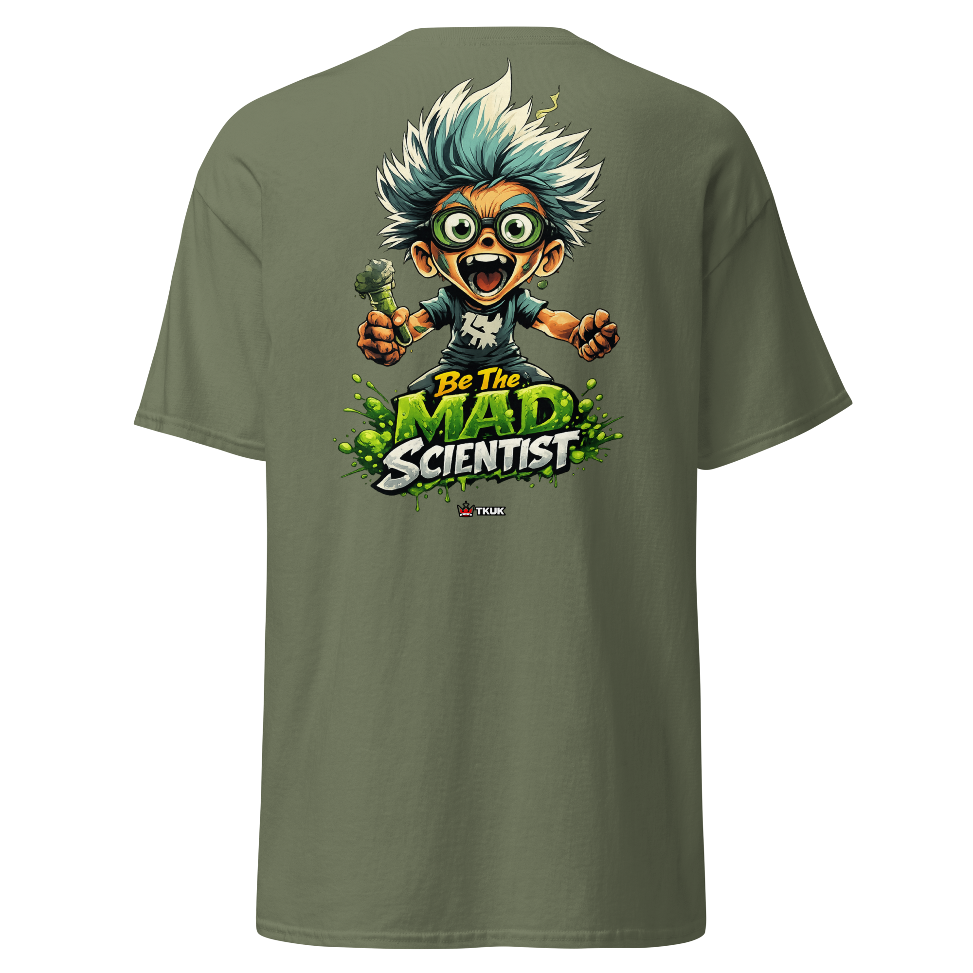 wild scientist character t shirt