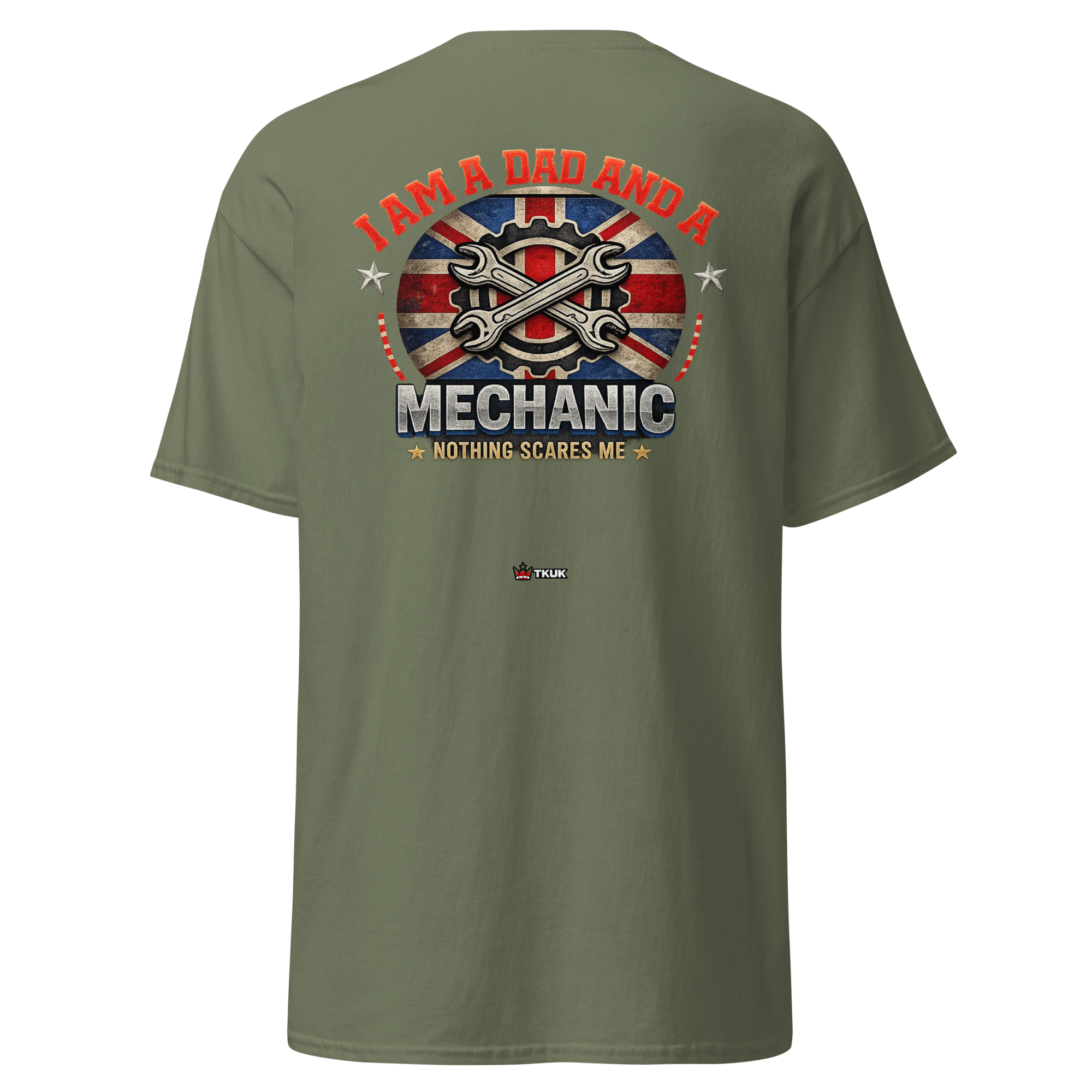 dad mechanic nothing scares me t shirt
