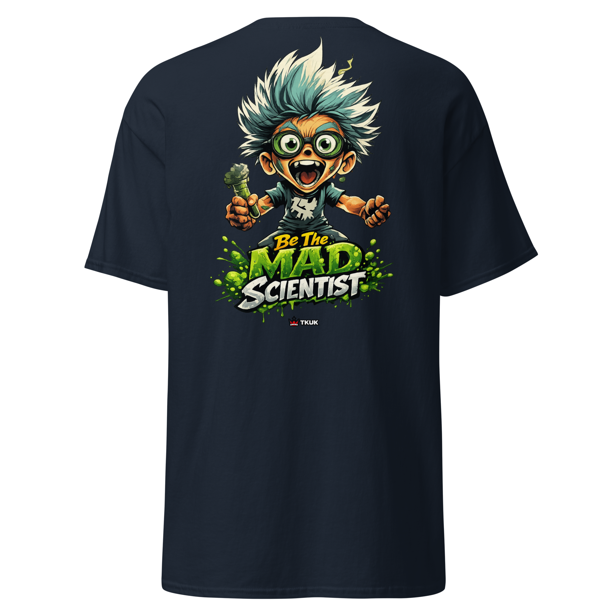 wild scientist character t shirt