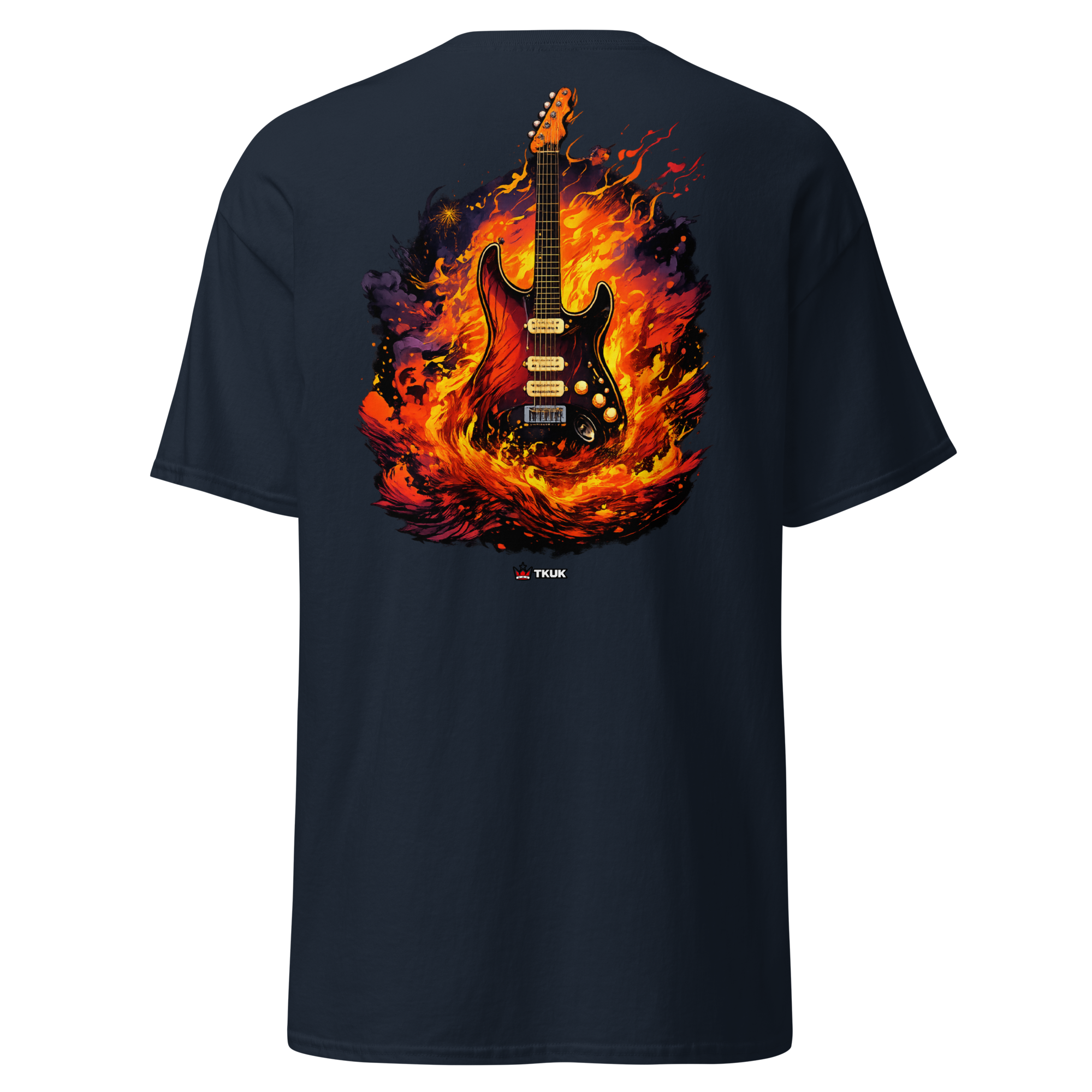 firestorm electric guitar music t shirt