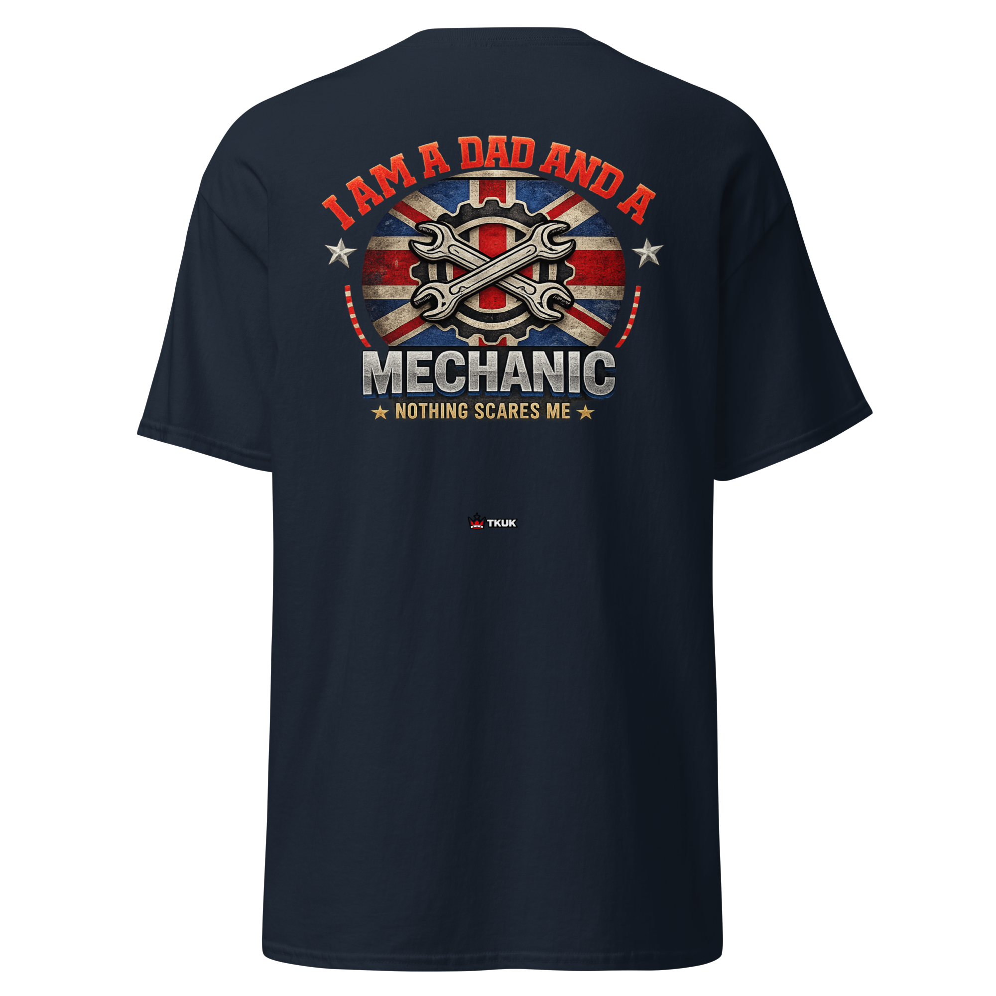 dad mechanic nothing scares me t shirt