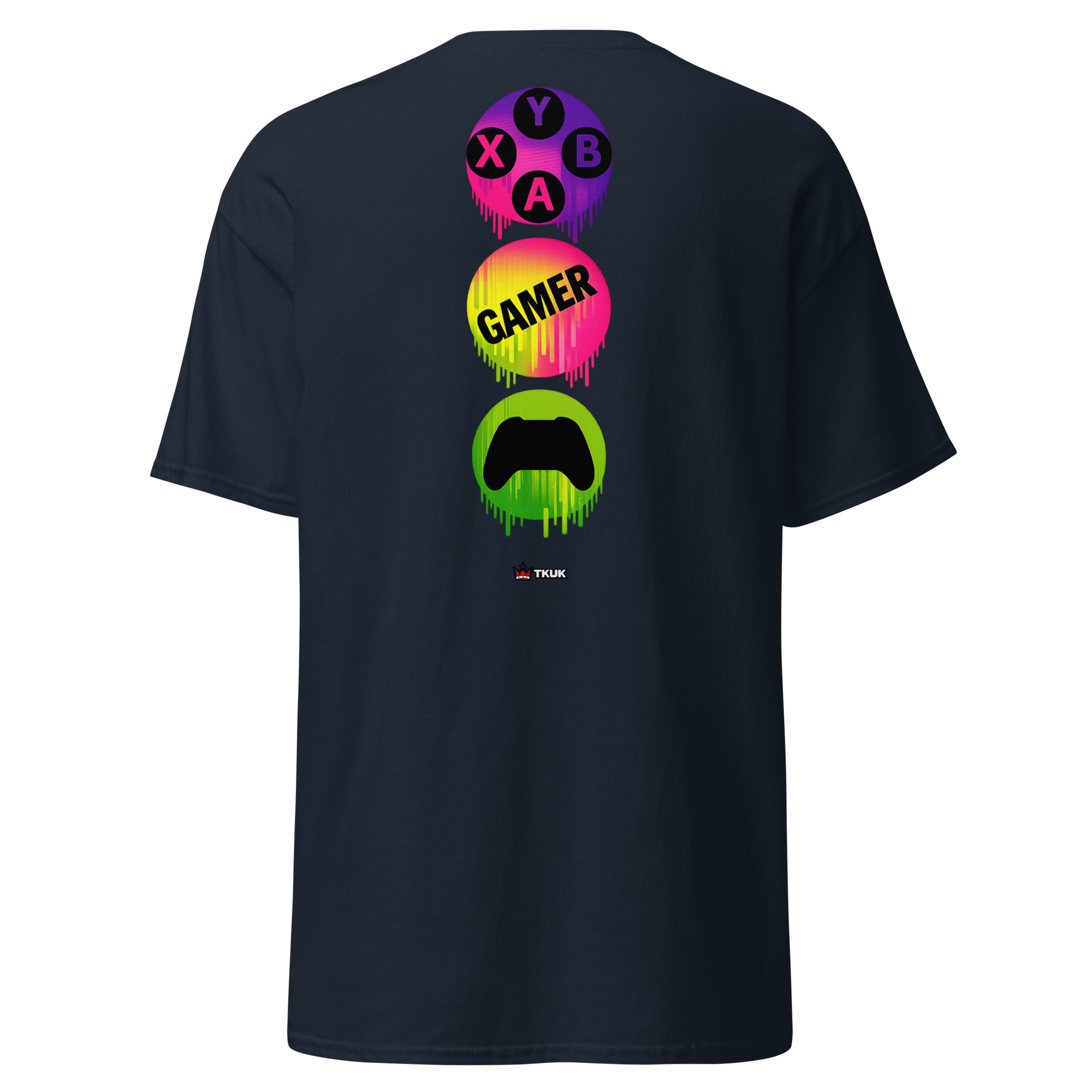 gamer neon controller t shirt