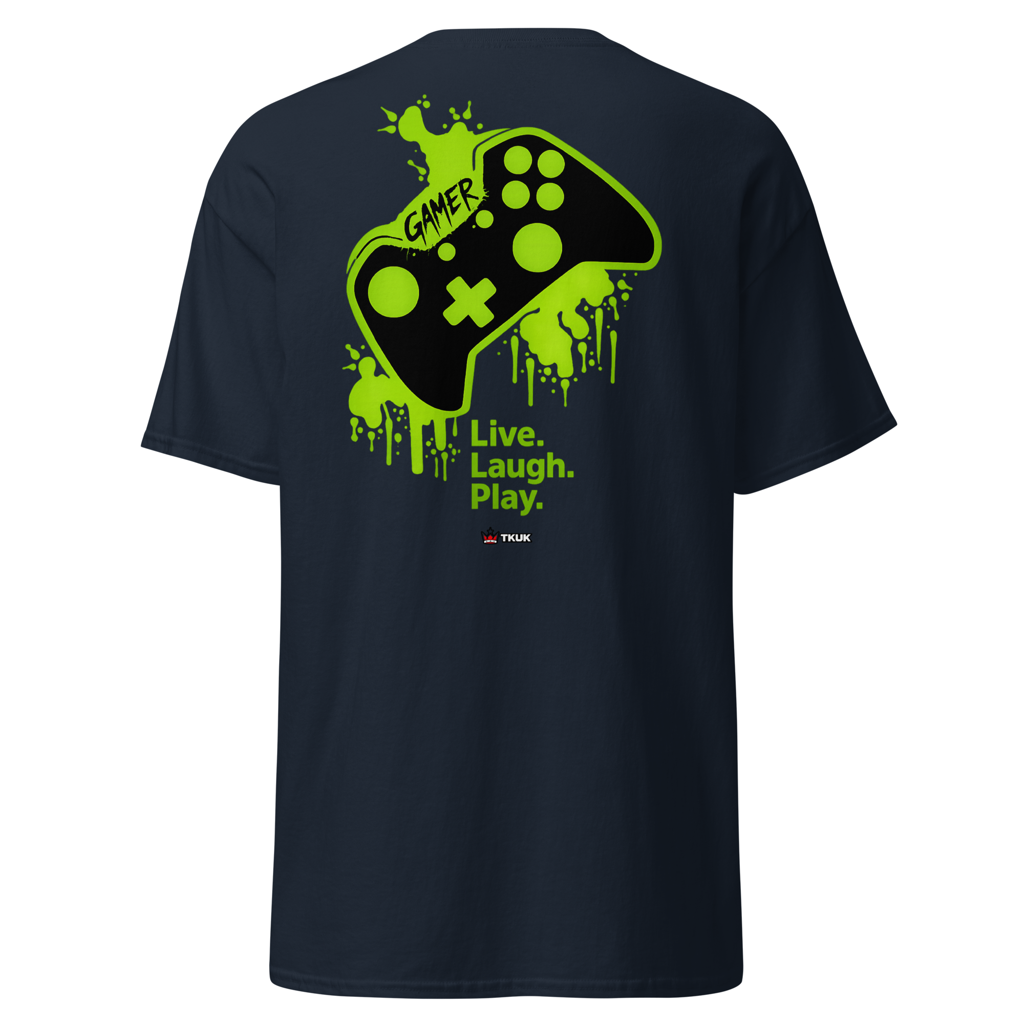 live laugh play gamer controller t shirt