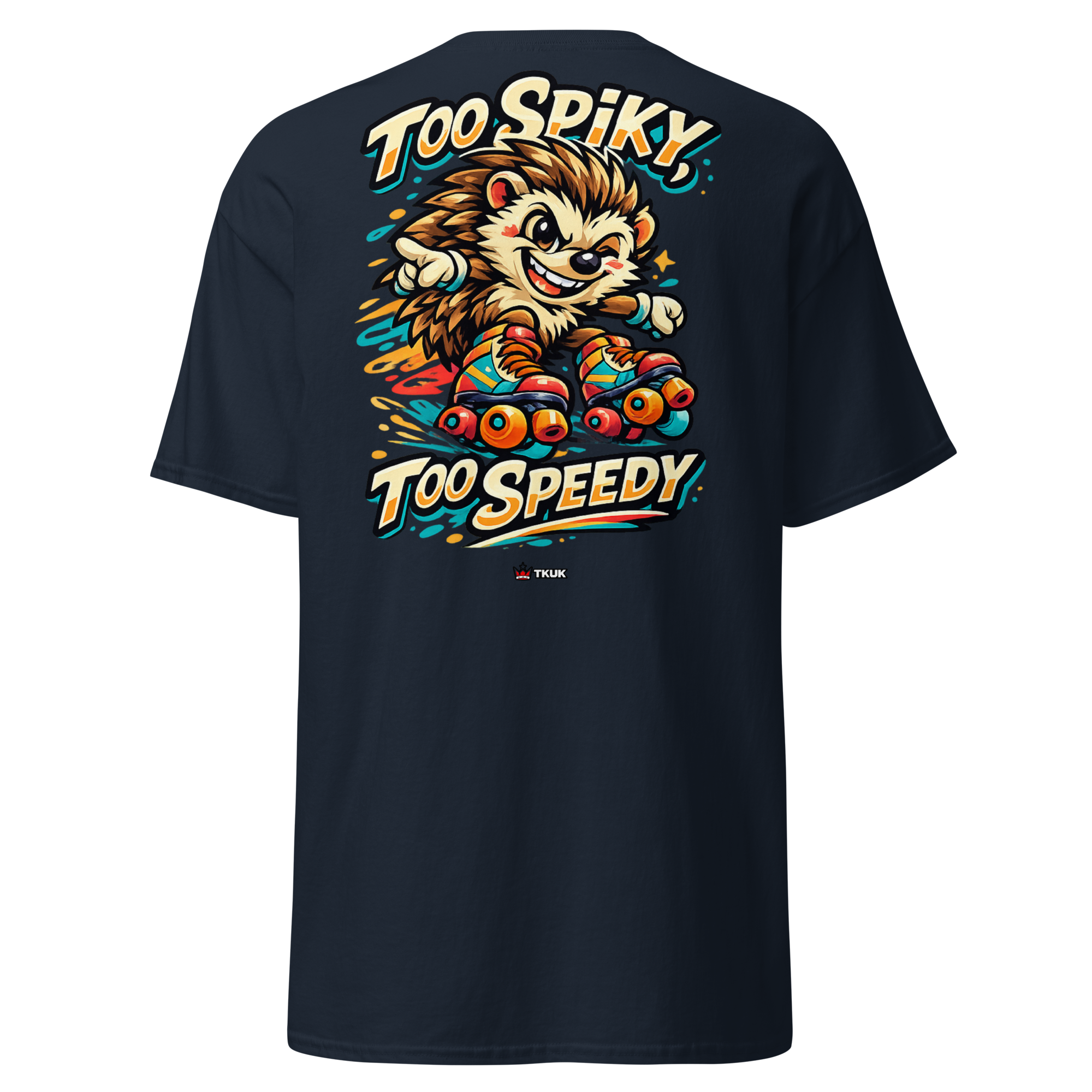 too spiky too speedy hedgehog skates t shirt