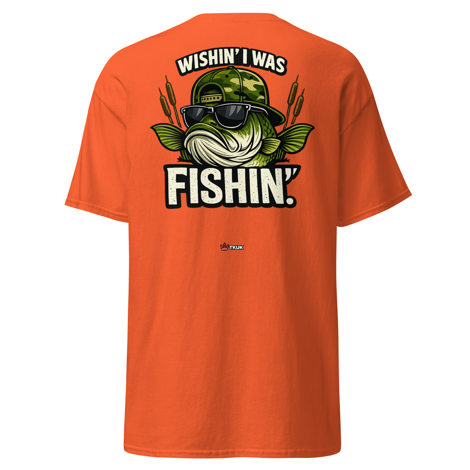 wishin i was fishin fishing classic tee