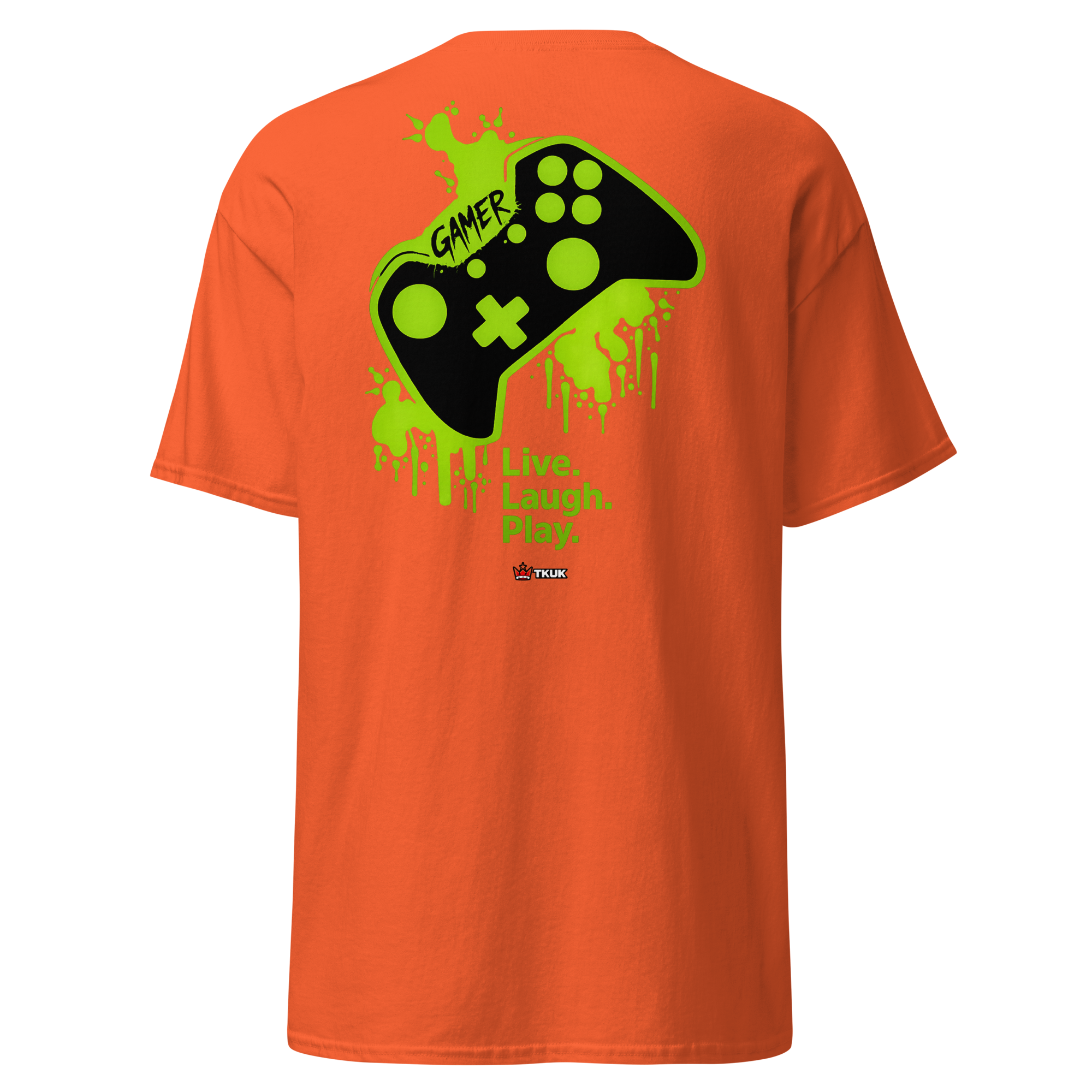 live laugh play gamer controller t shirt