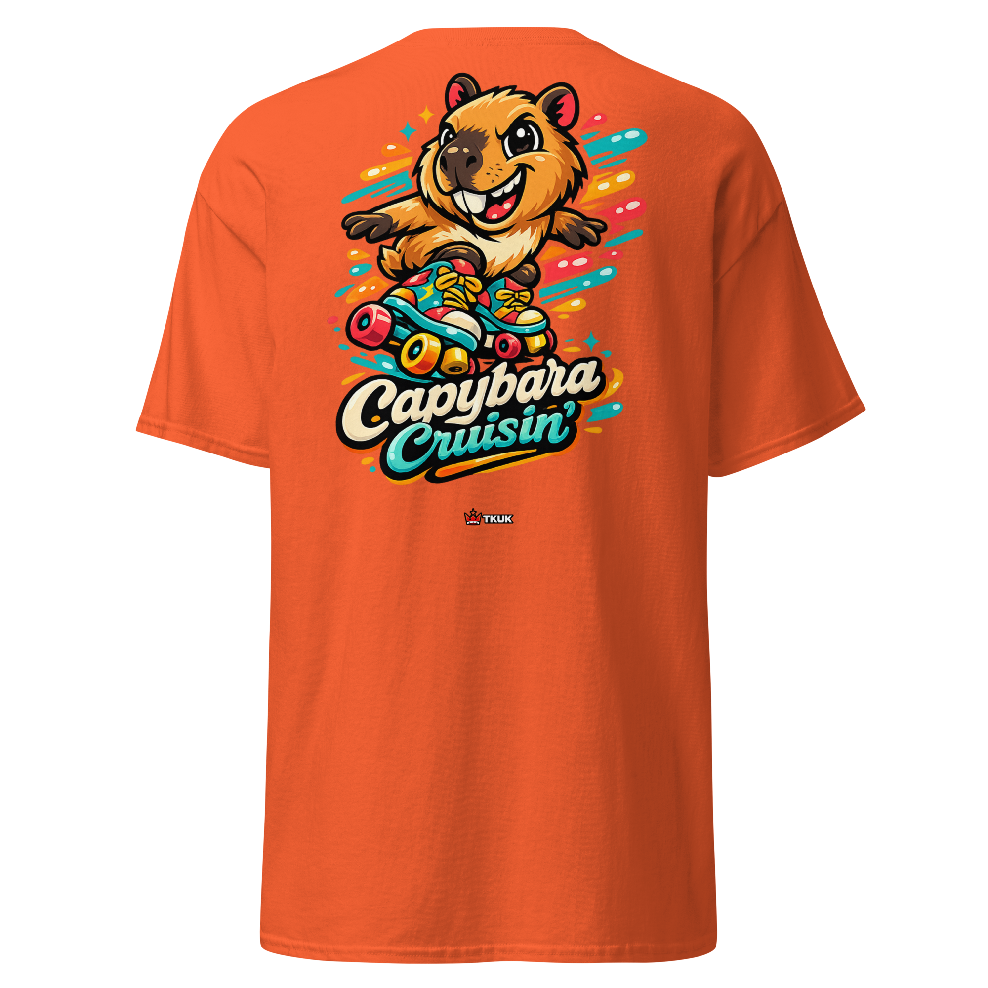 capybara cruisin’ roller skates t shirt