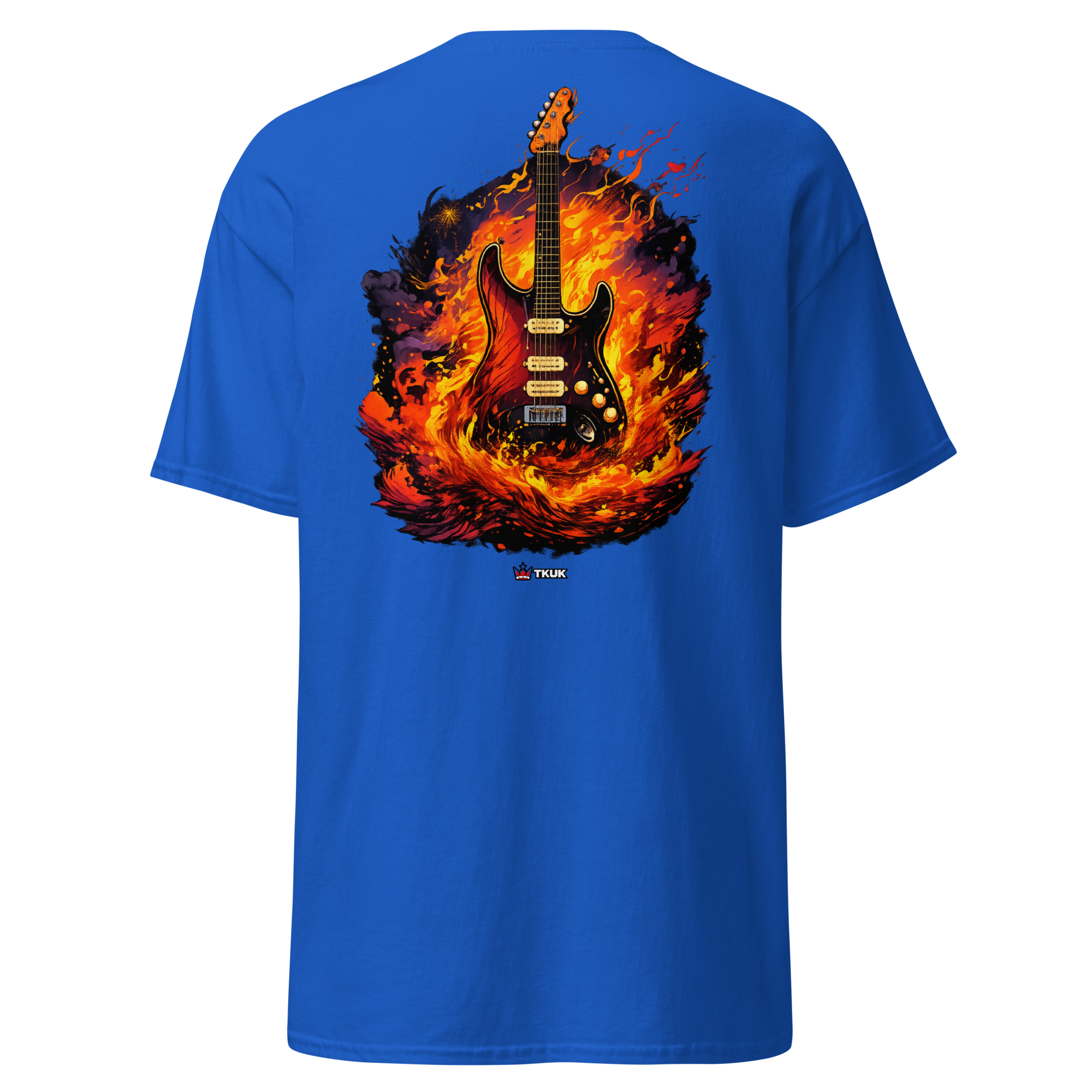 firestorm electric guitar music t shirt