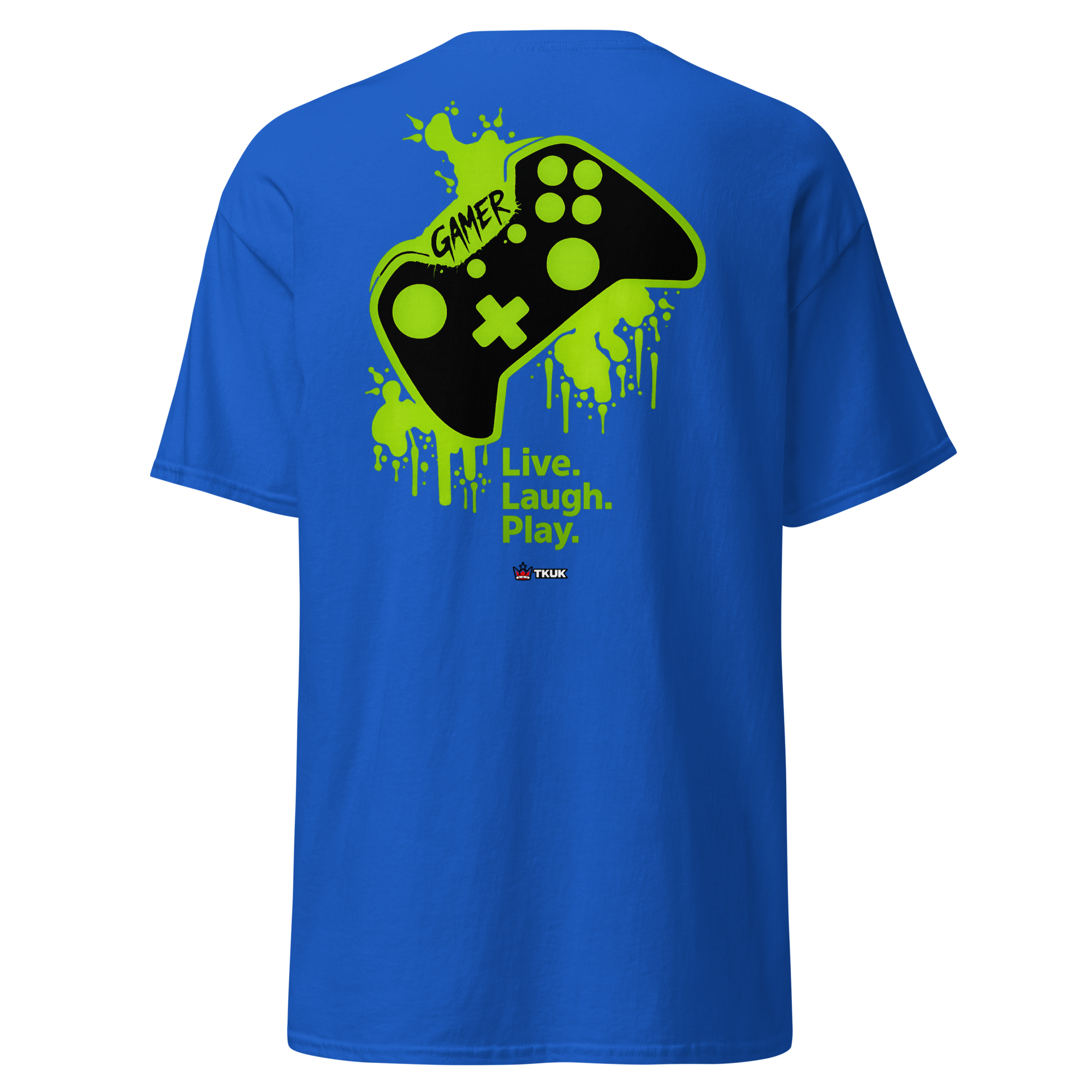 live laugh play gamer controller t shirt
