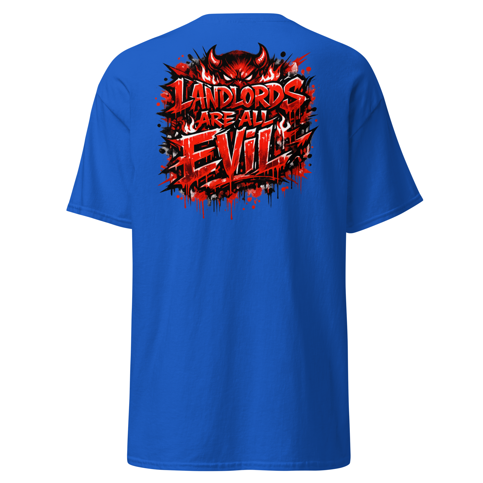 Landlords Are Evil Statement T-Shirt - Image 4