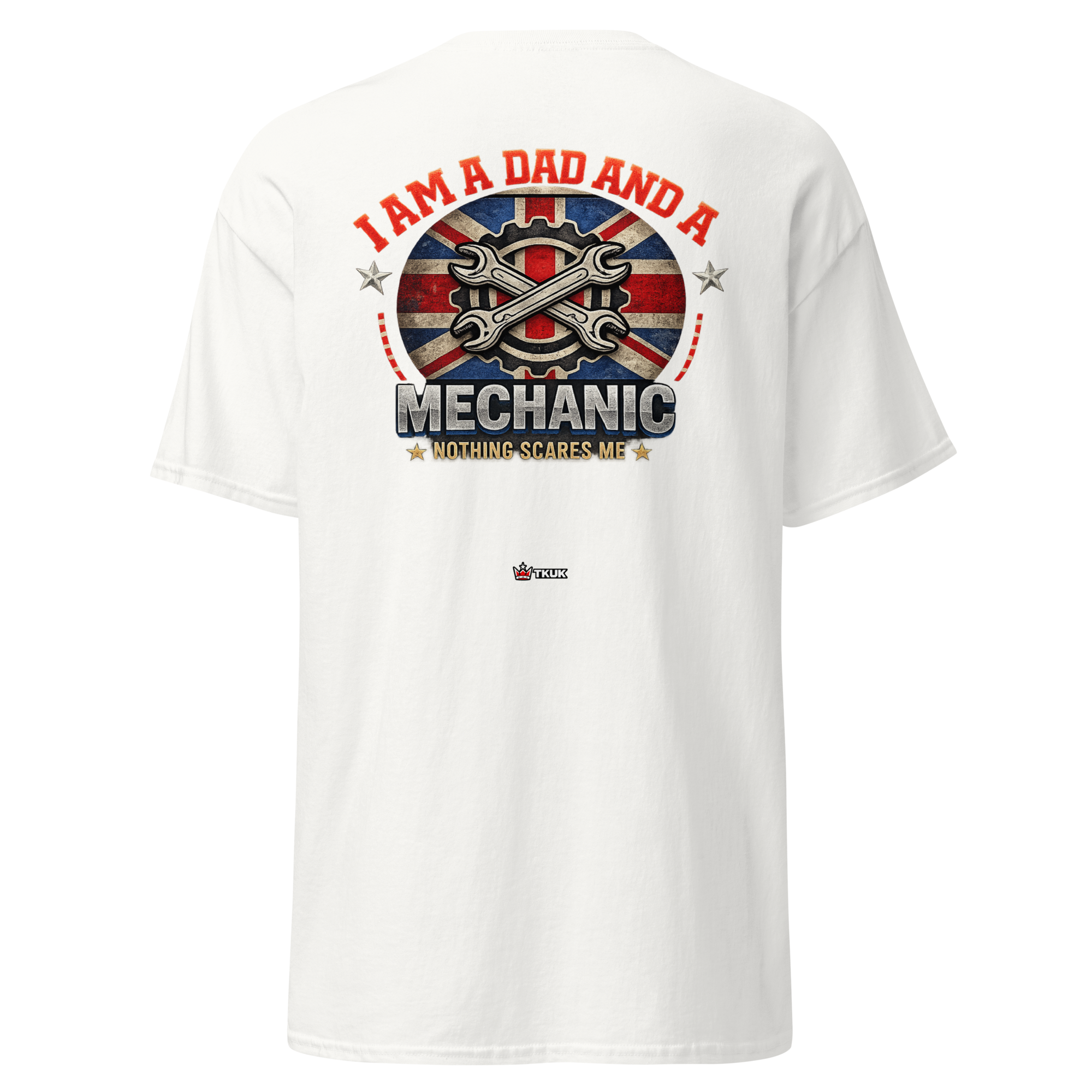 dad mechanic nothing scares me t shirt
