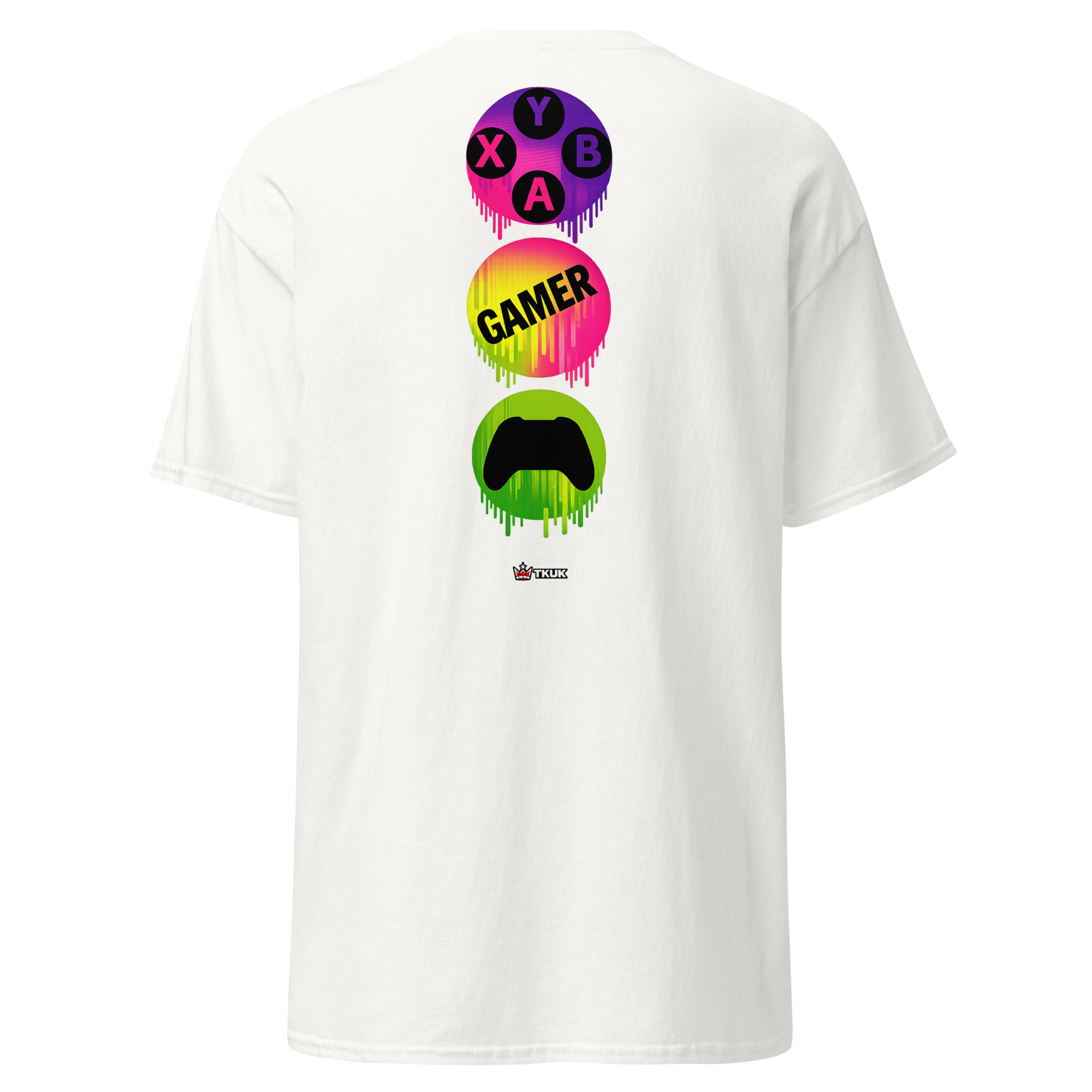 gamer neon controller t shirt